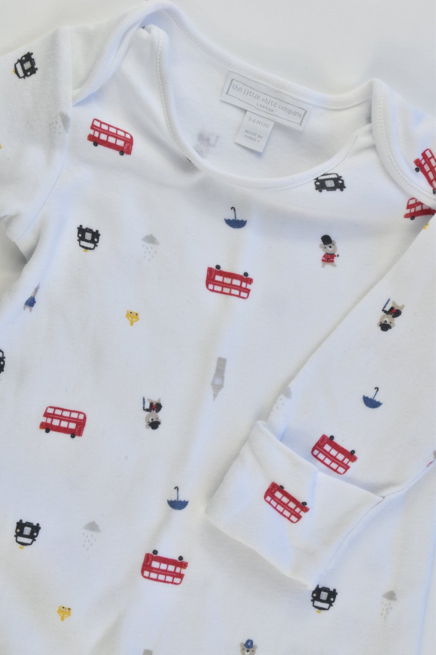 The Little White Company Size 00 (3-6 months, up to 68 cm) London Romper