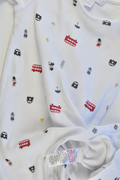 The Little White Company Size 00 (3-6 months, up to 68 cm) London Romper