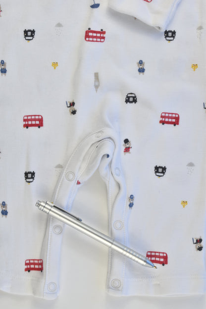 The Little White Company Size 00 (3-6 months, up to 68 cm) London Romper