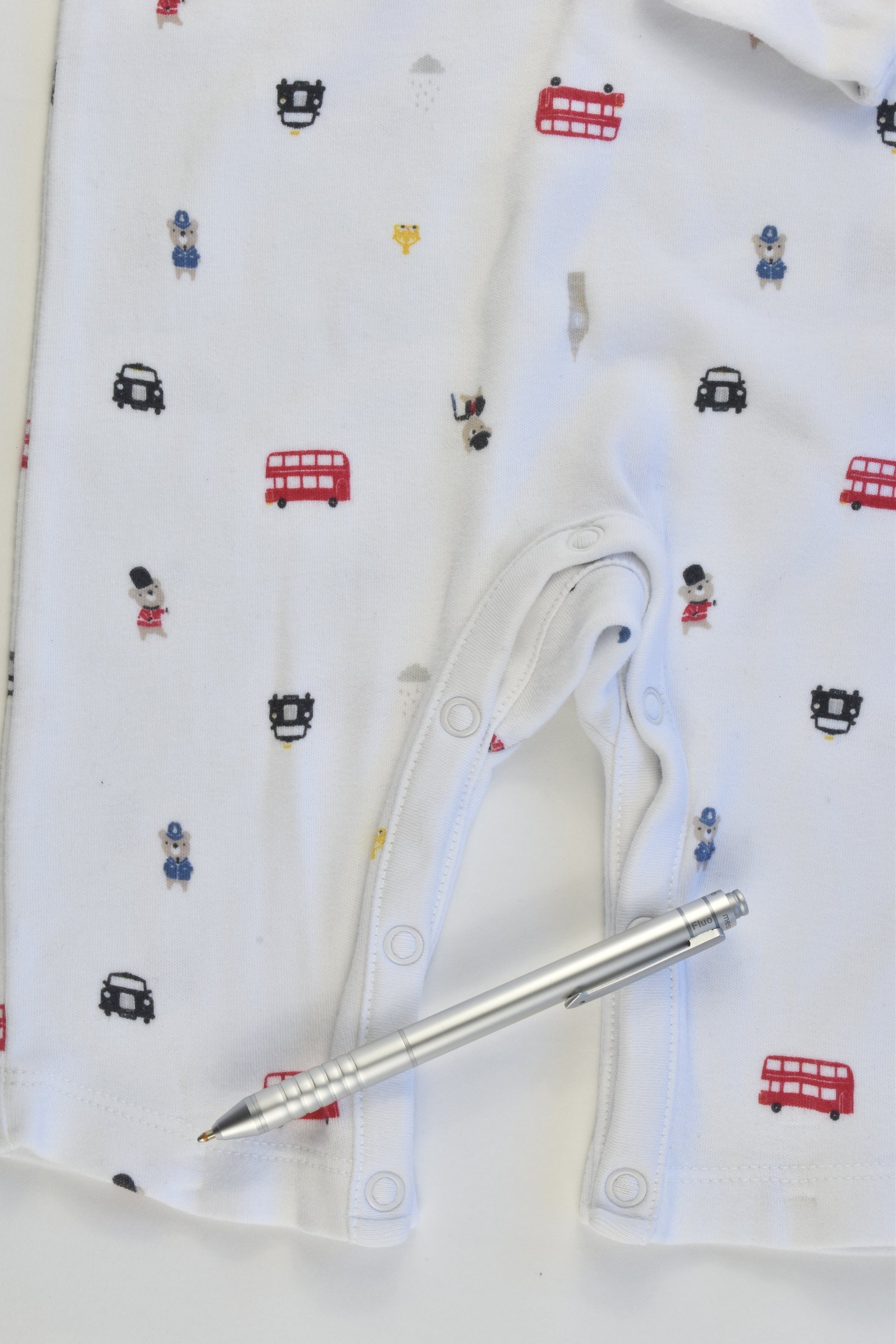 The Little White Company Size 00 (3-6 months, up to 68 cm) London Romper