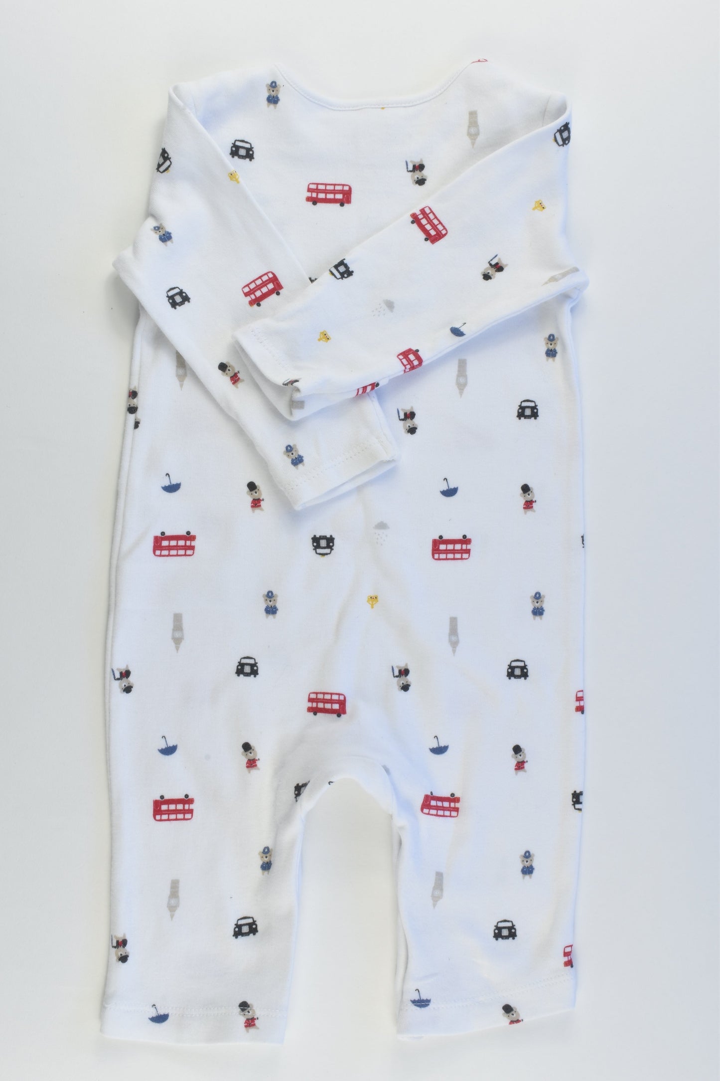 The Little White Company Size 00 (3-6 months, up to 68 cm) London Romper