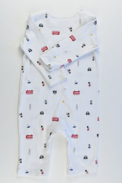 The Little White Company Size 00 (3-6 months, up to 68 cm) London Romper