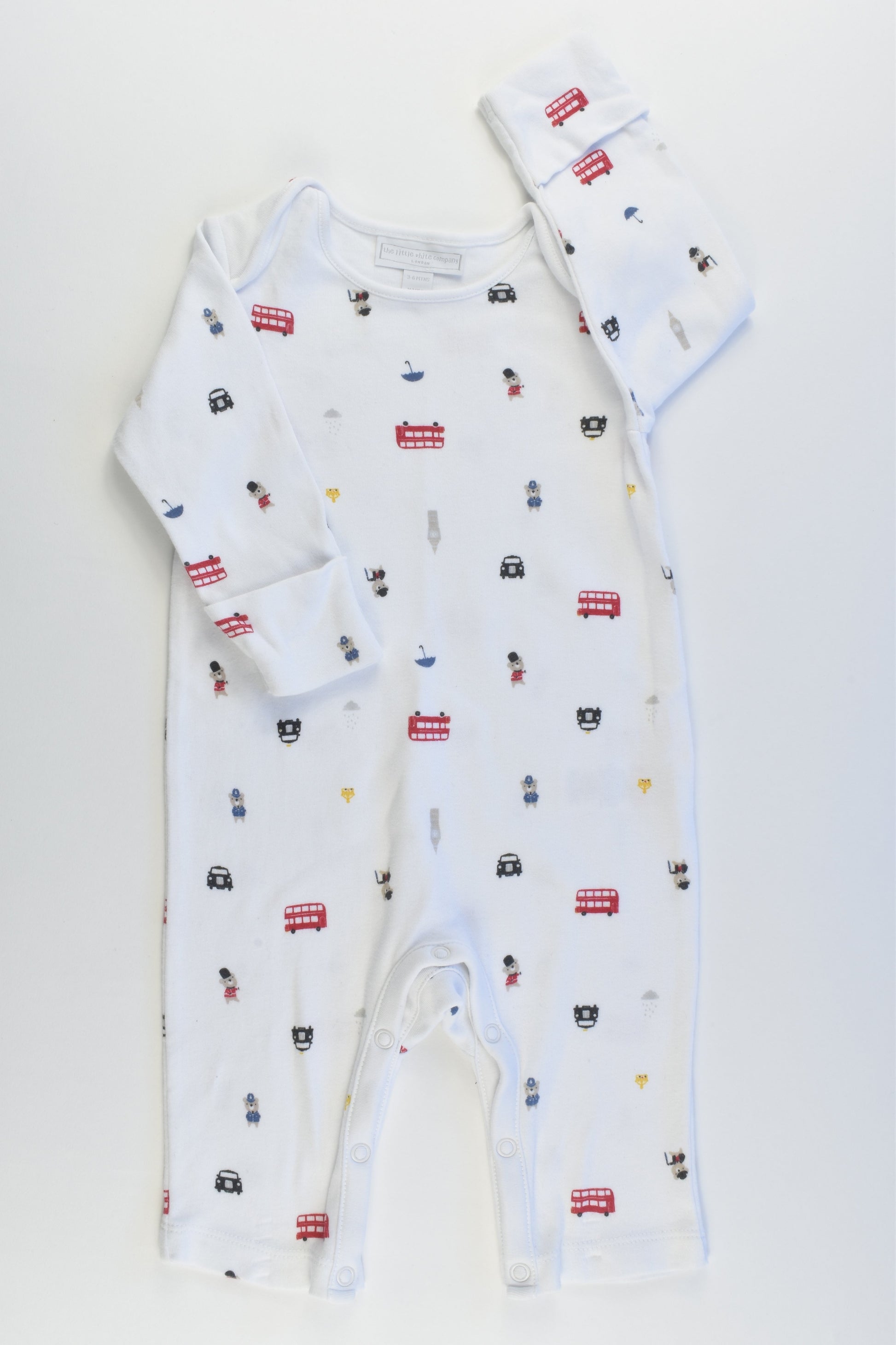The Little White Company Size 00 (3-6 months, up to 68 cm) London Romper