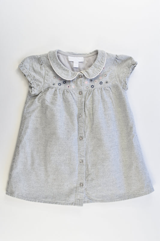 The Little White Company (UK) Size 1-2 (18-24 months, Up to 92 cm) Lined Dress