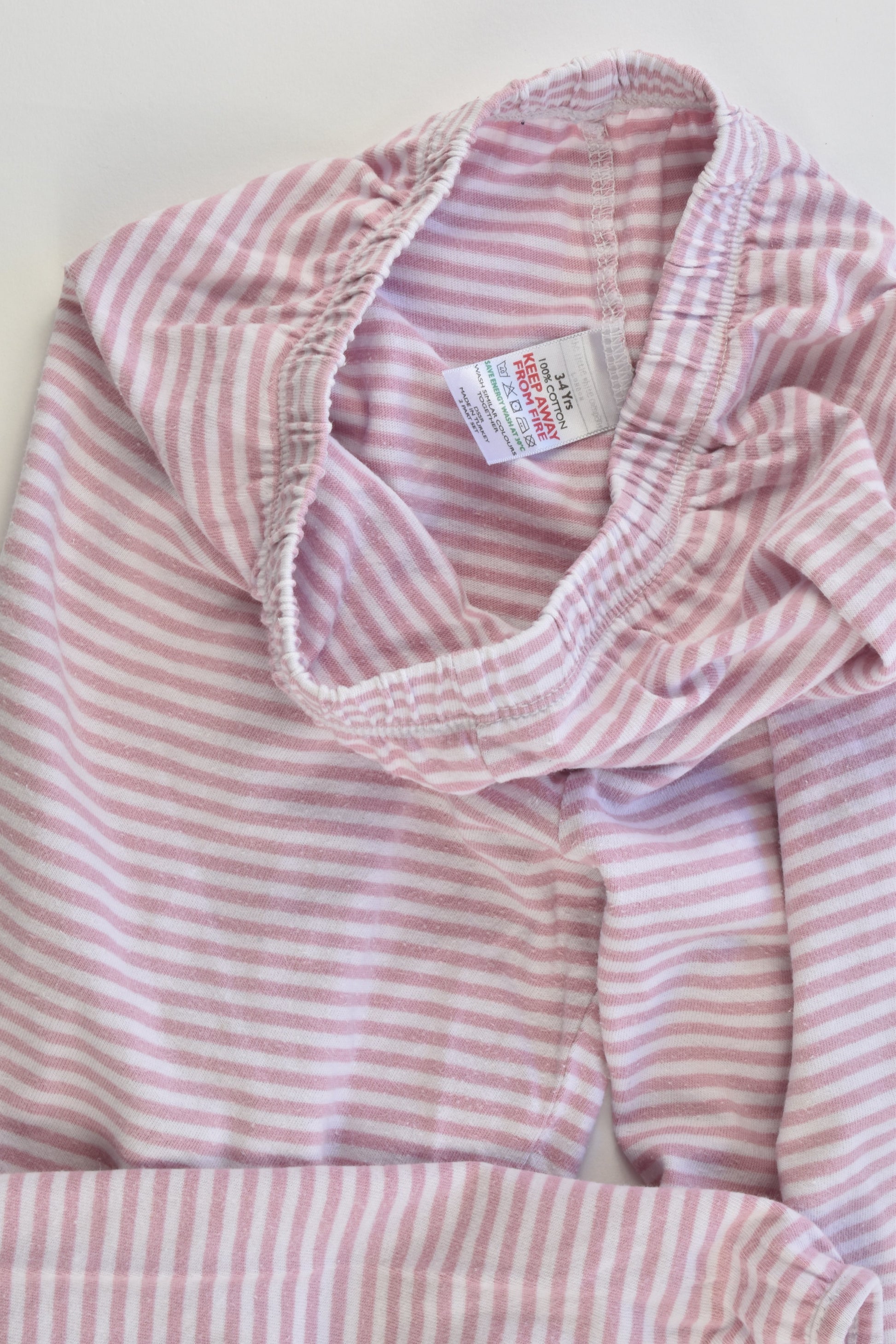The Little White Company (UK) Size 3-4 Striped Pj Set