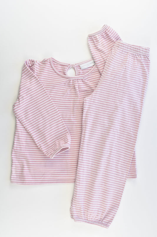 The Little White Company (UK) Size 3-4 Striped Pj Set