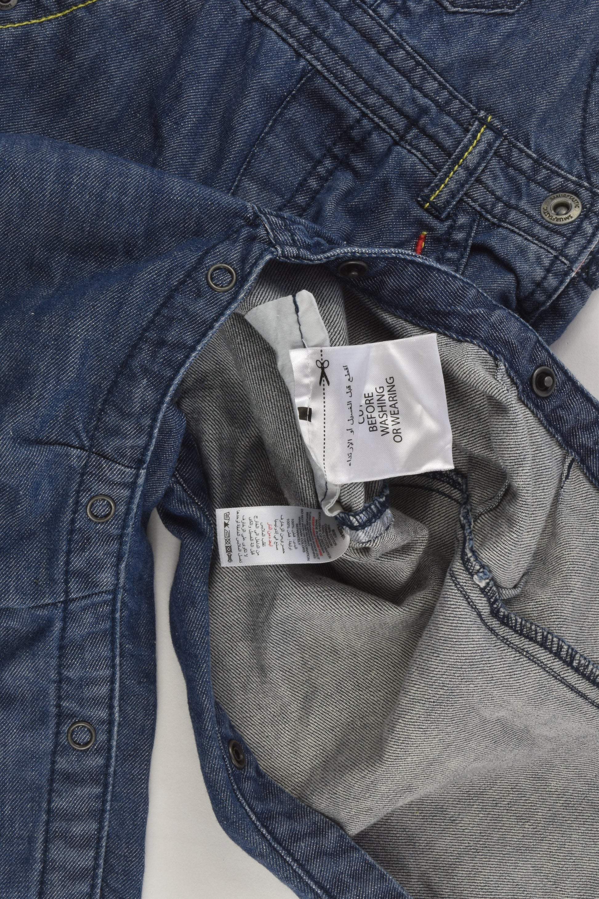 The Smurfs Size 0 (12 months) Denim Overalls