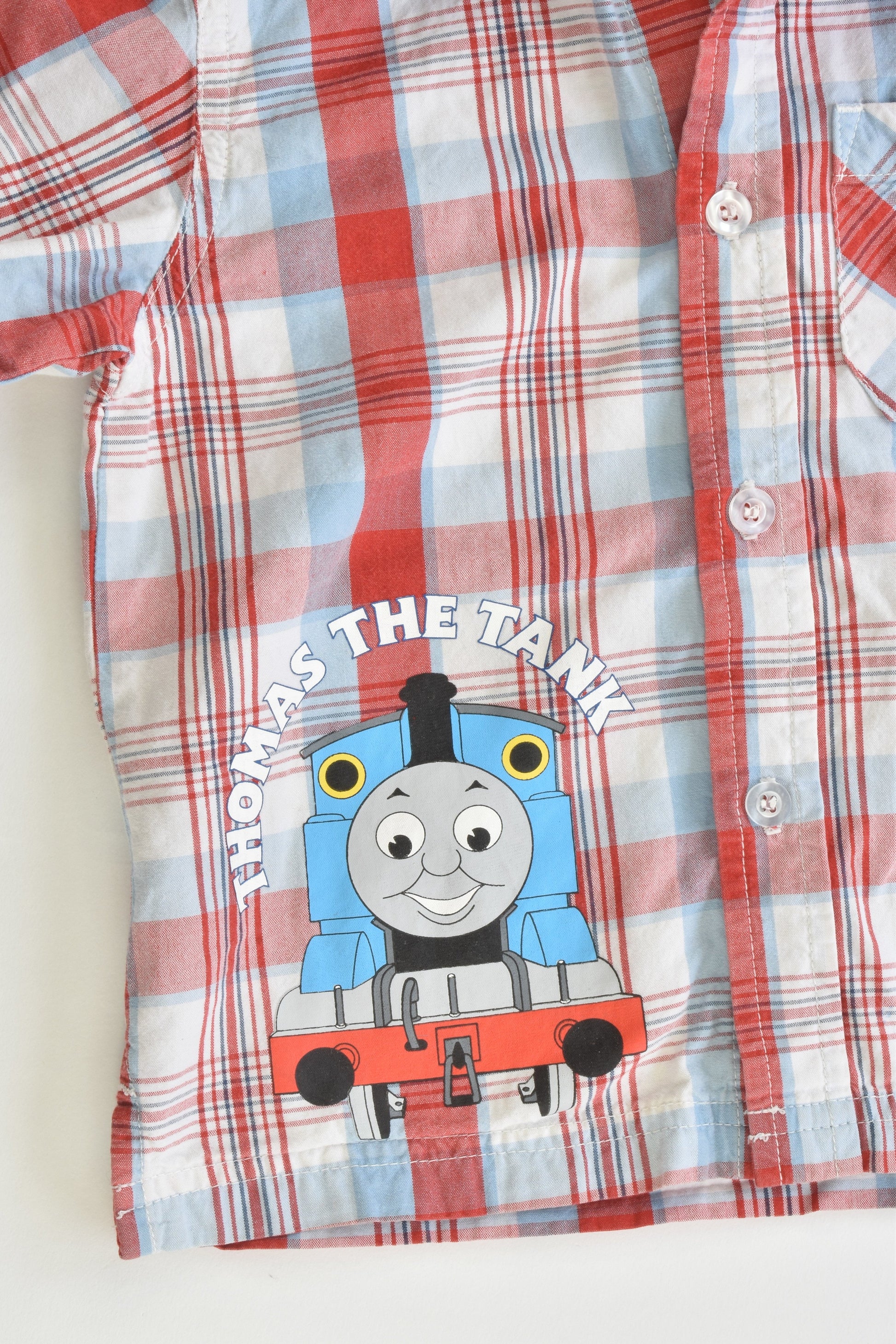 Thomas & Friends Size 2 Checked Collared Shirt