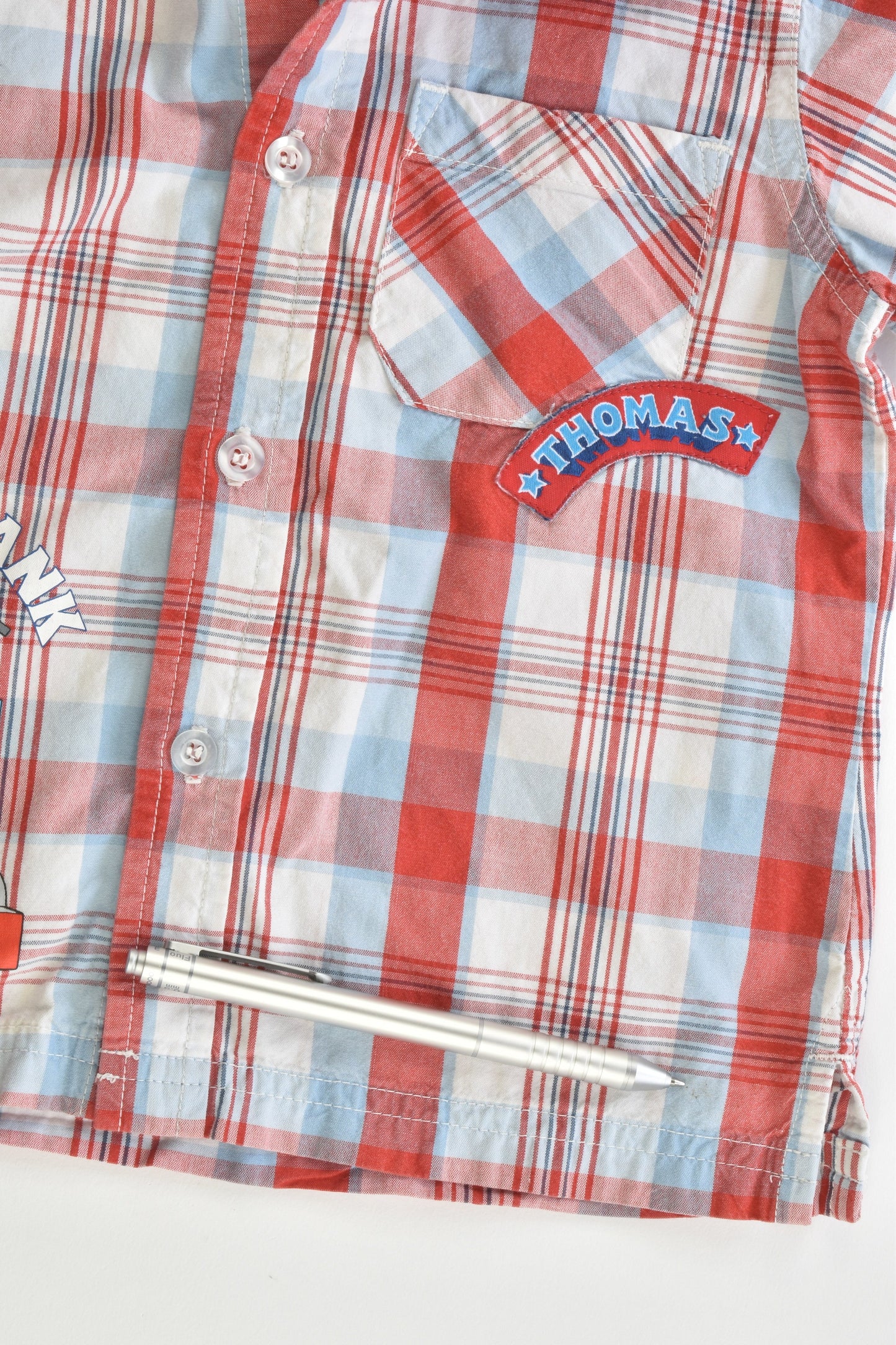 Thomas & Friends Size 2 Checked Collared Shirt