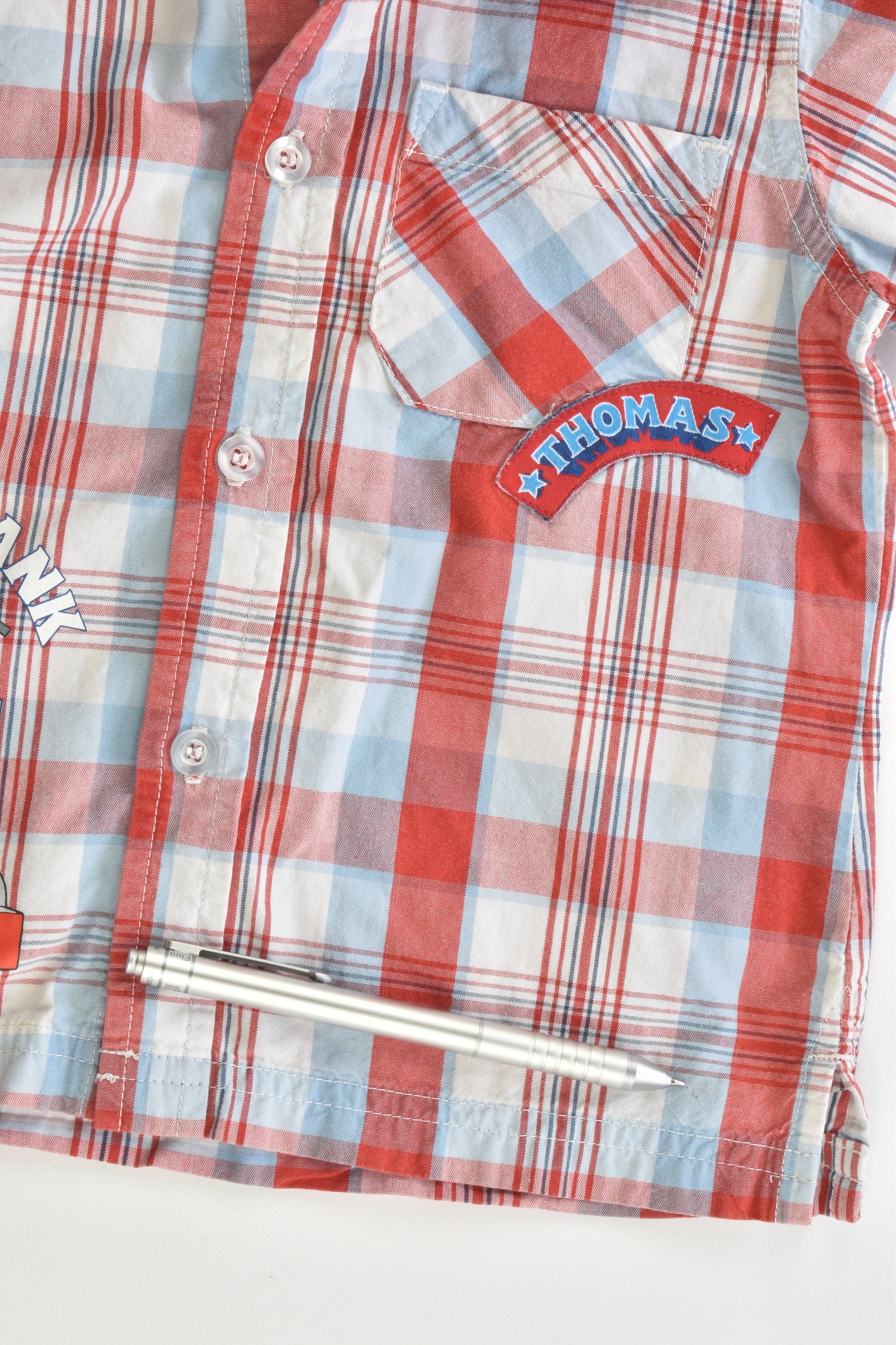 Thomas & Friends Size 2 Checked Collared Shirt