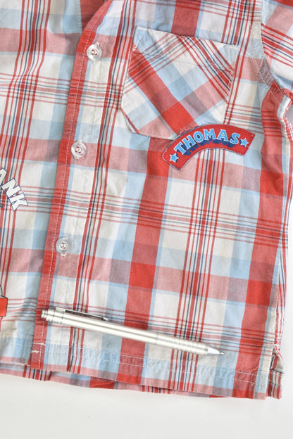 Thomas & Friends Size 2 Checked Collared Shirt