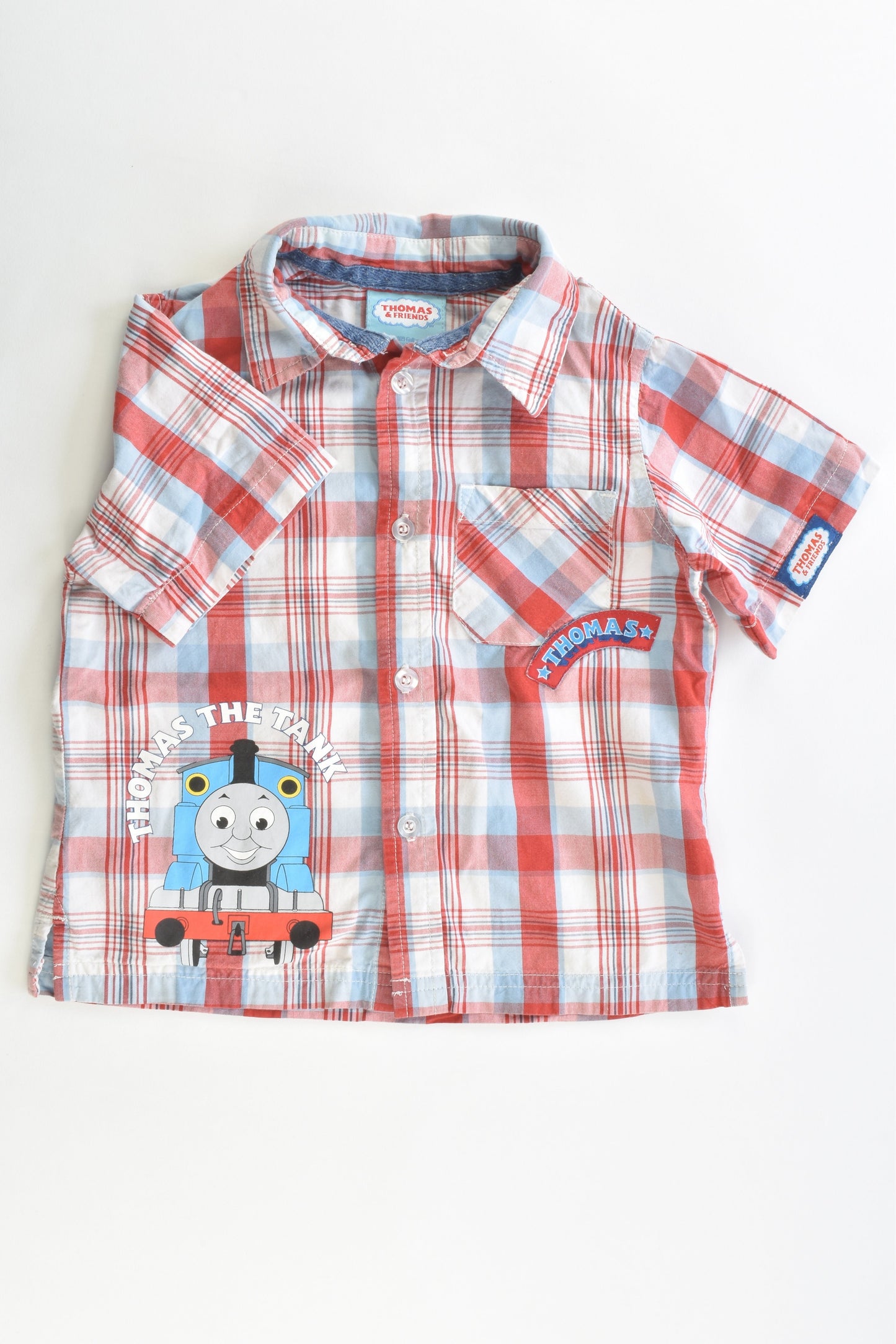 Thomas & Friends Size 2 Checked Collared Shirt