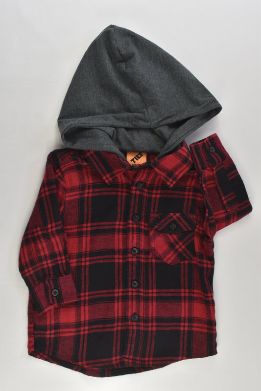 Tilt Size 0 Hooded Checked Casual Winter Shirt