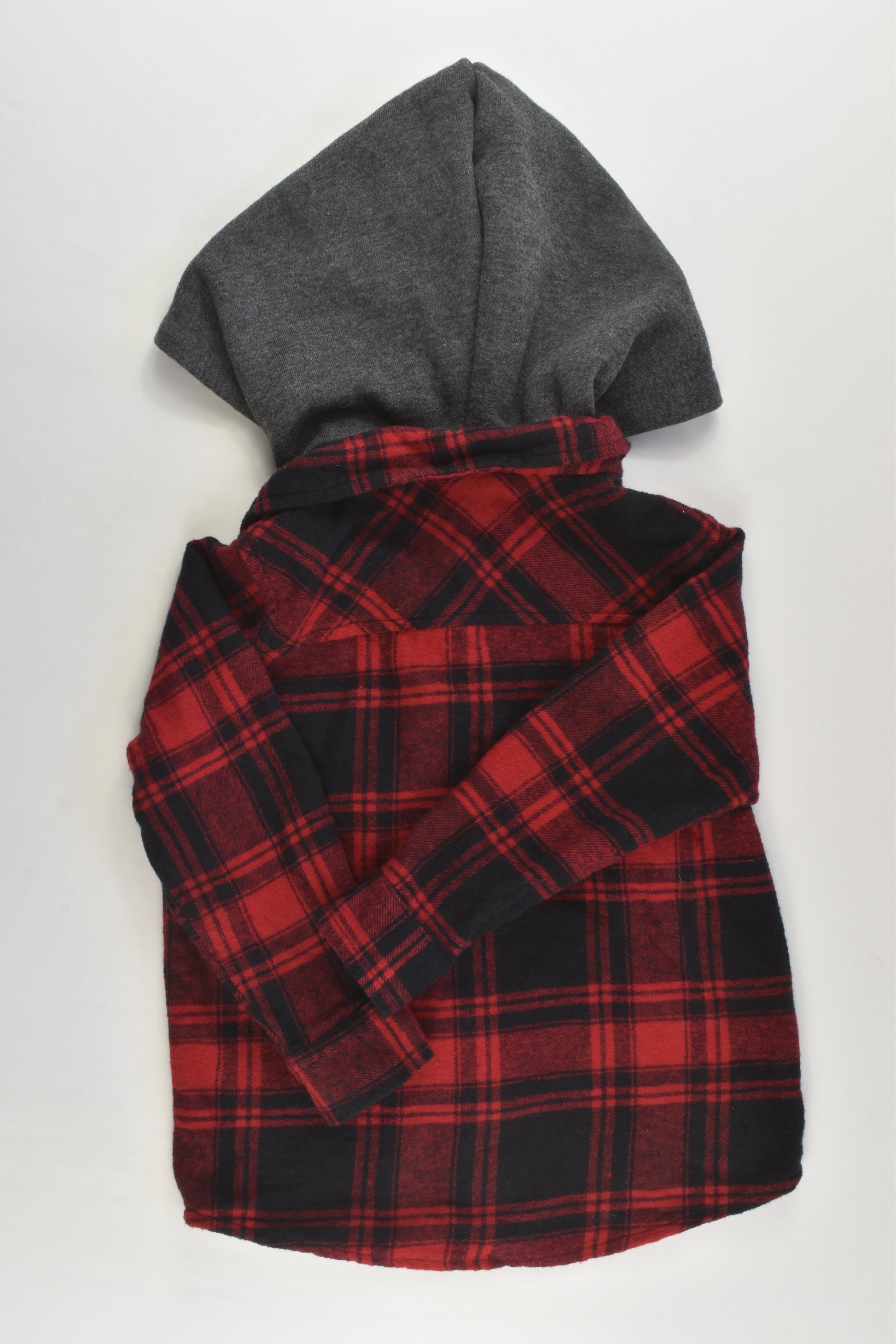 Tilt Size 2 Hooded Checked Casual Winter Shirt