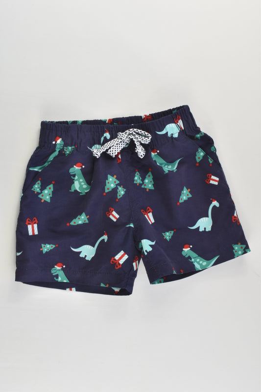 Tilt Surf Size 2 Christmas Dinosaur Board Shorts