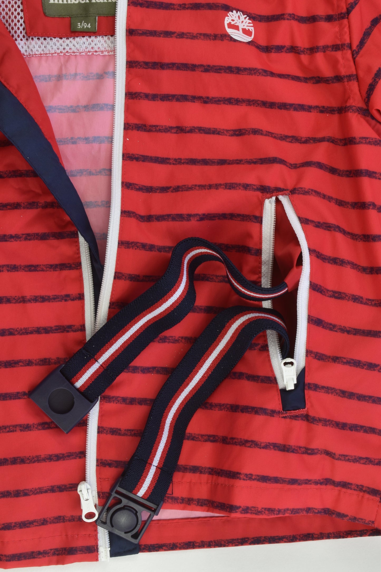 Timberland Size 3 Striped Hooded Jacket