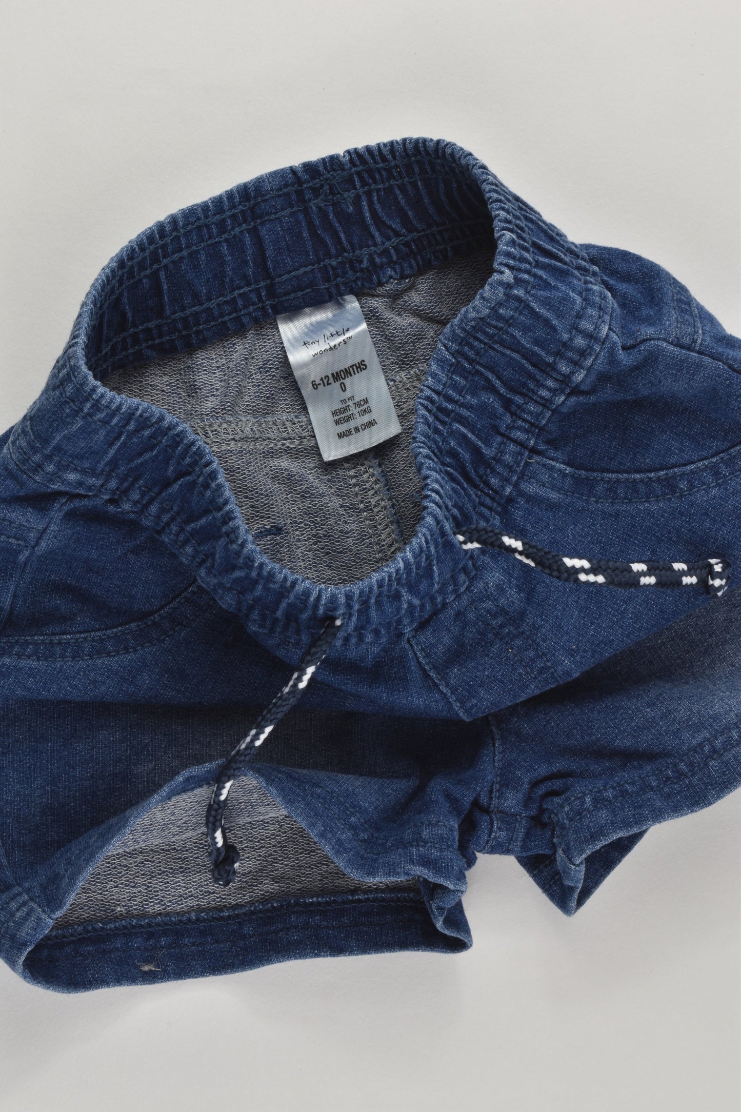 Tiny Little Wonders Size 0 (6-12 months) Denim-like Shorts