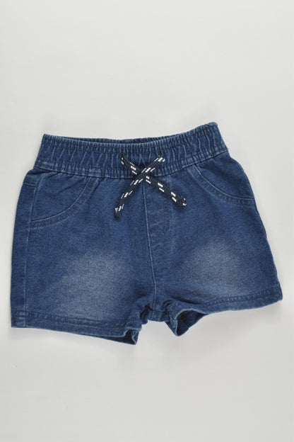 Tiny Little Wonders Size 0 (6-12 months) Denim-like Shorts