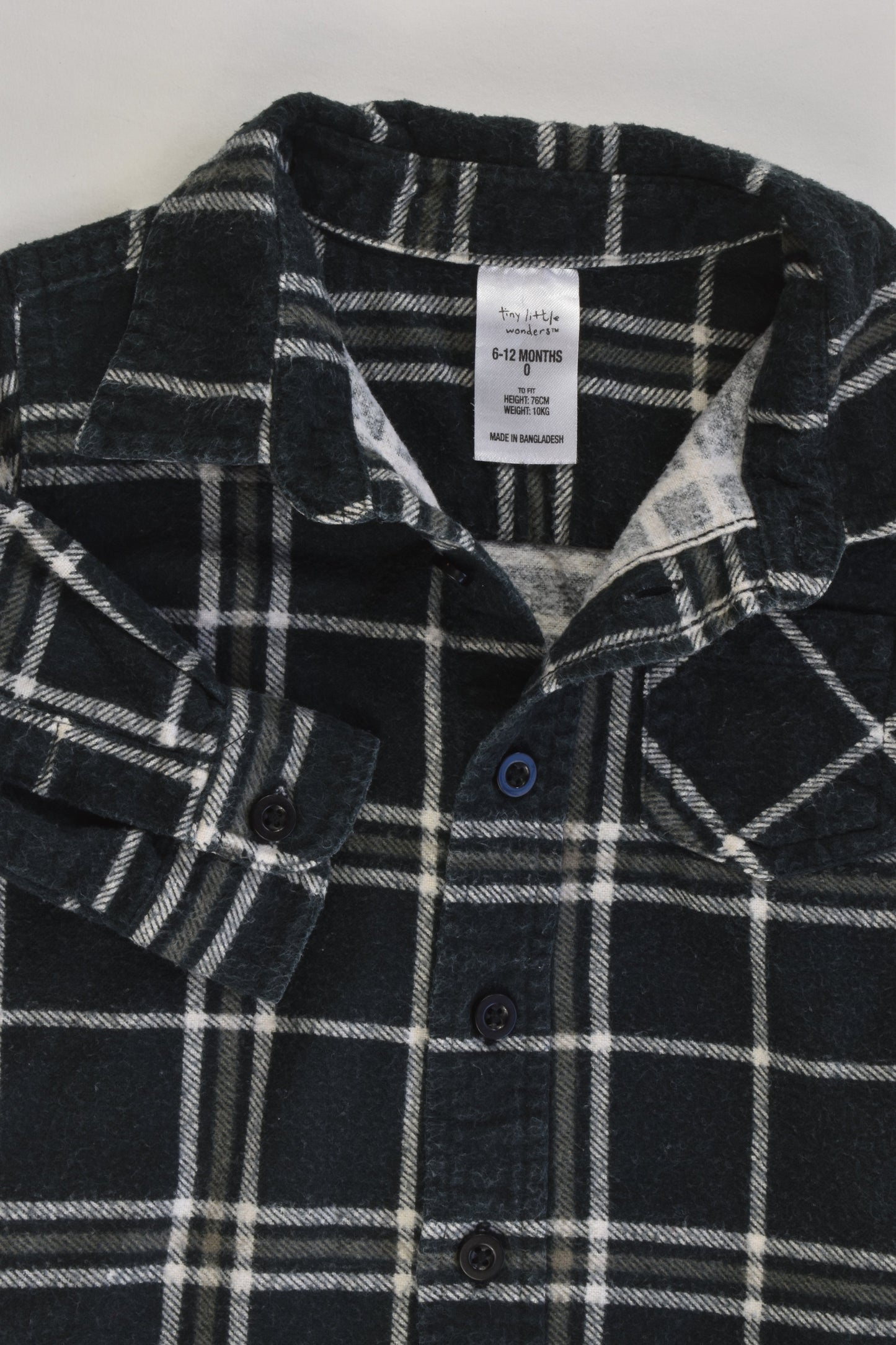 Tiny Little Wonders Size 0 Checked Winter Shirt