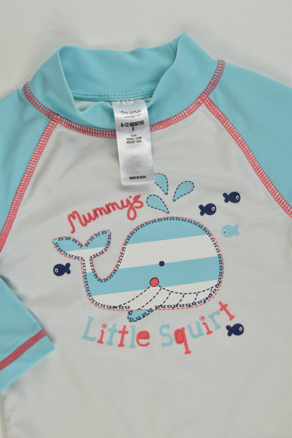 Tiny Little Wonders Size 0 'Mummy's Little Squirt' Rashie Top