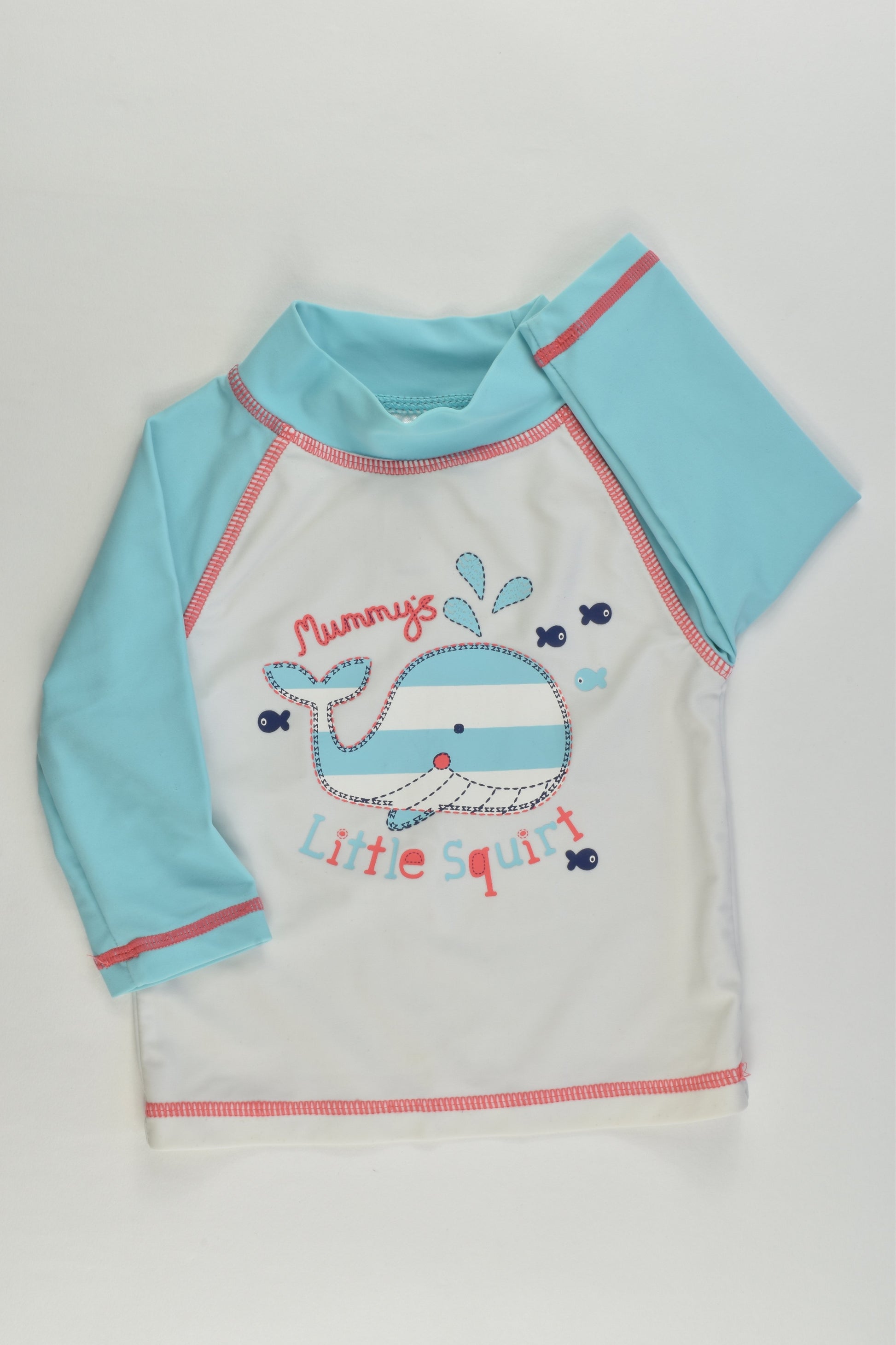 Tiny Little Wonders Size 0 'Mummy's Little Squirt' Rashie Top