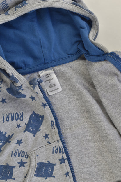 Tiny Little Wonders Size 00 (3-6 months) Dinosaur Hooded Zip Jumper