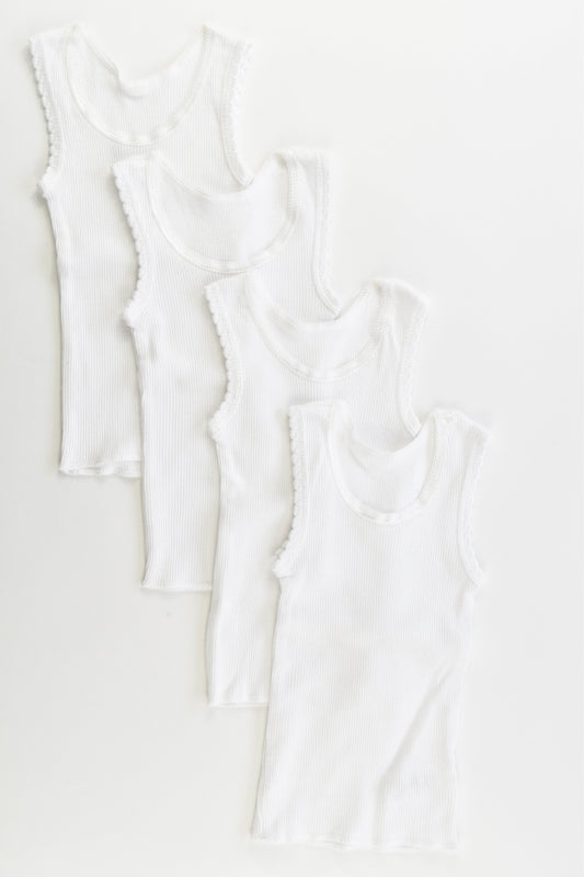 Tiny Little Wonders Size 000 (0-3 months, 62 cm) Singlet x4