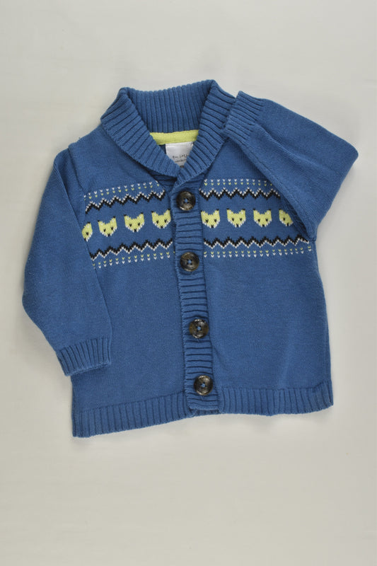 Tiny Little Wonders Size 000 Foxes Knitted Cardigan