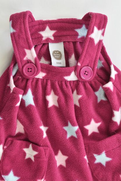 Tiny Little Wonders Size 000 Stars Fleece Dress