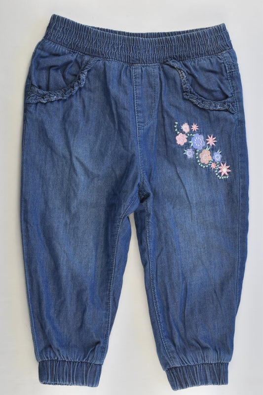 Tiny Little Wonders Size 1 (12-18 months) Lined Soft Denim Pants