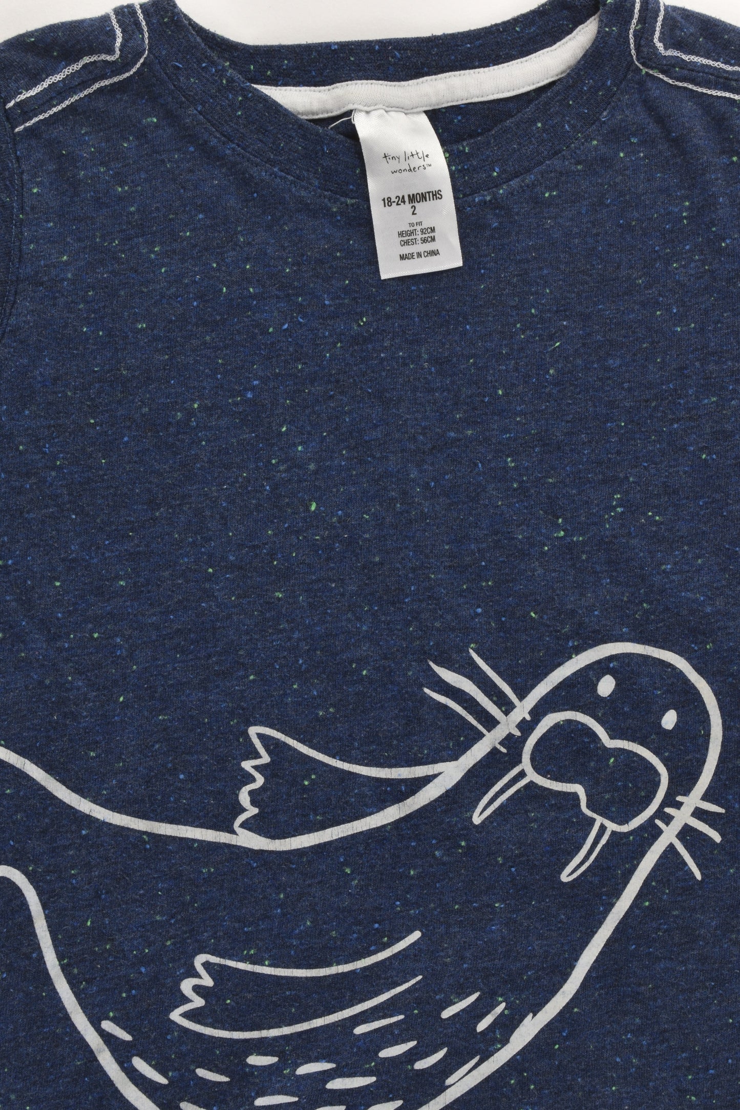 Tiny Little Wonders Size 1 (12-18 months) Seal T-shirt