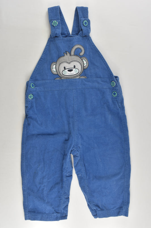 Tiny Little Wonders Size 1 Monkey Cord Overalls