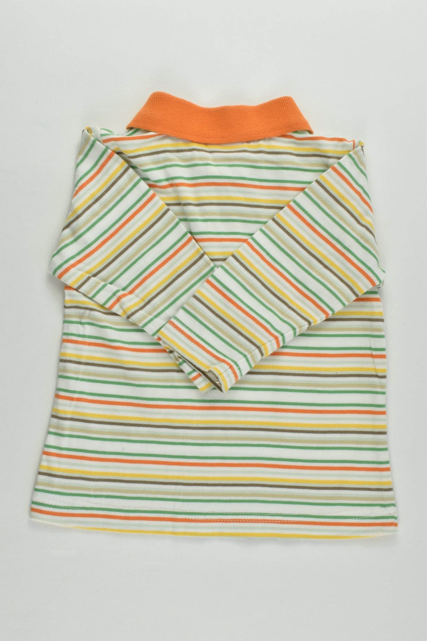 Tissaia Size 00 (6 months) Striped Collared Top