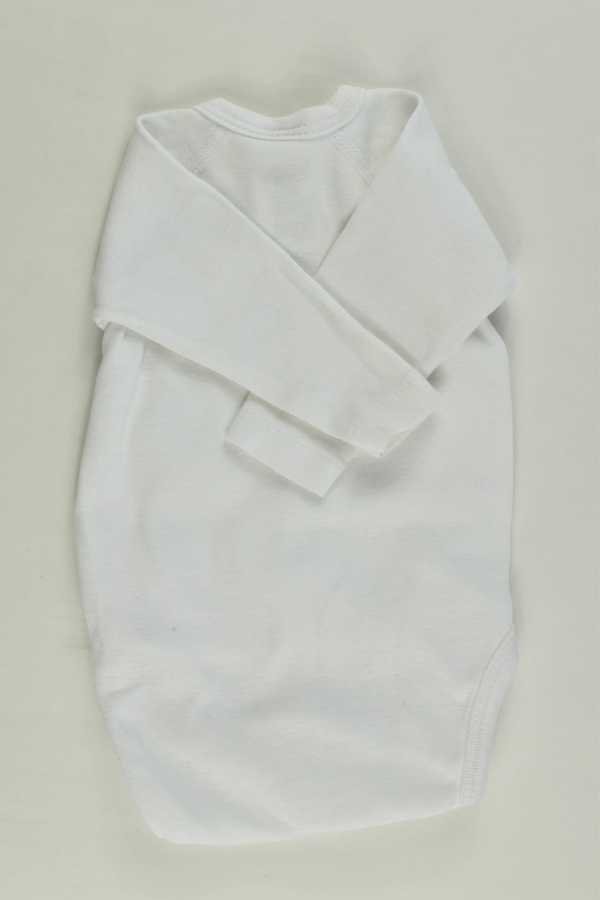 Tissaia Size 0000 (1 month) 'Hello Baby' Wrap Bodysuit