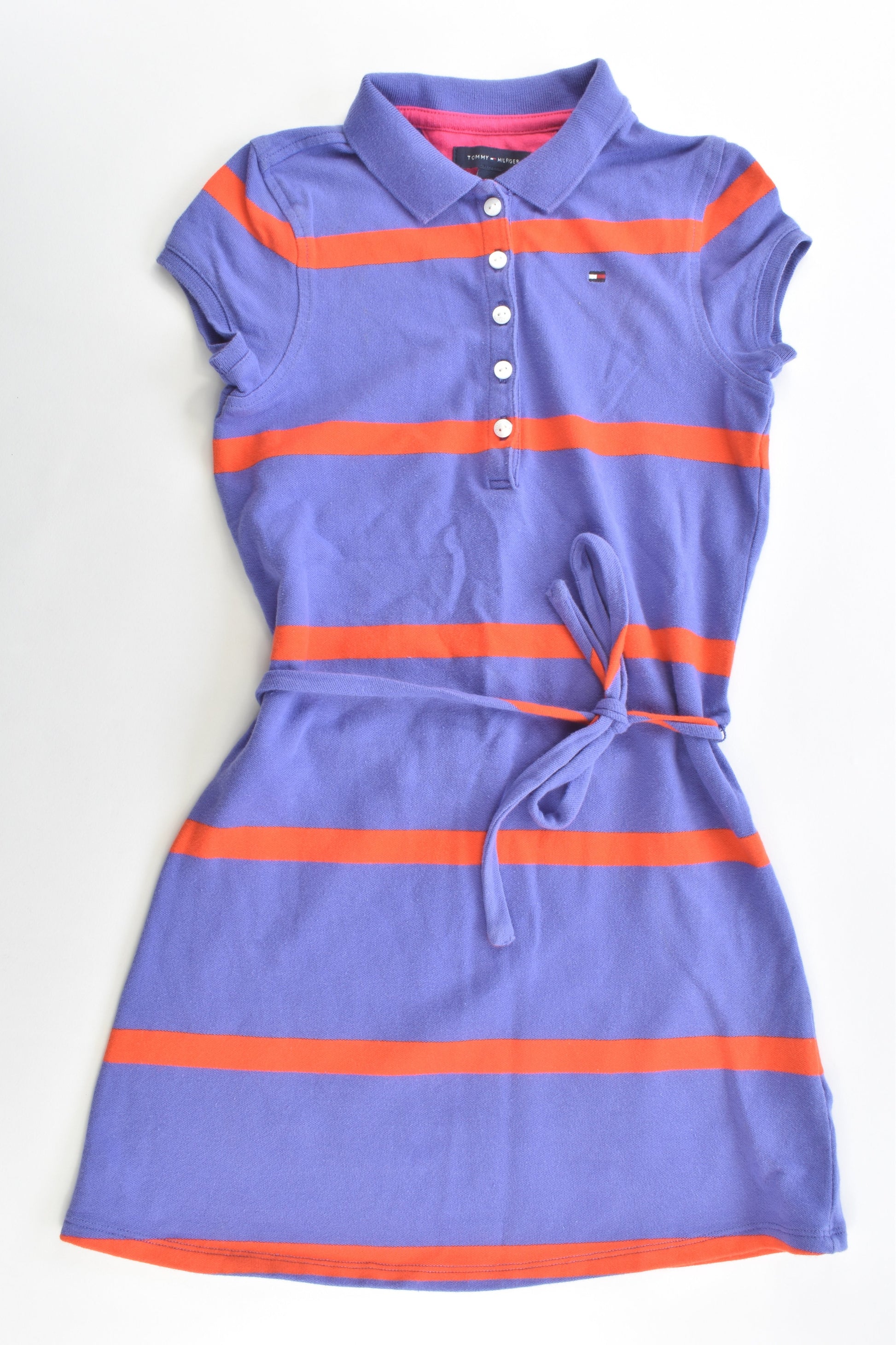 Tommy Hilfiger Size 6-7 Striped Dress with Belt