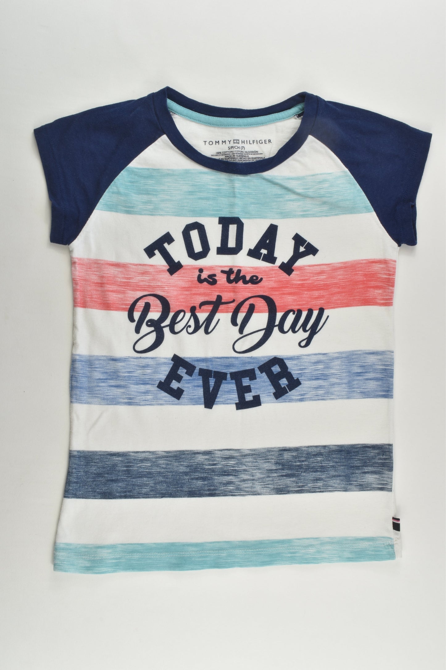 Tommy Hilfiger Size 7 'Today Is The Best Day Ever' T-shirt