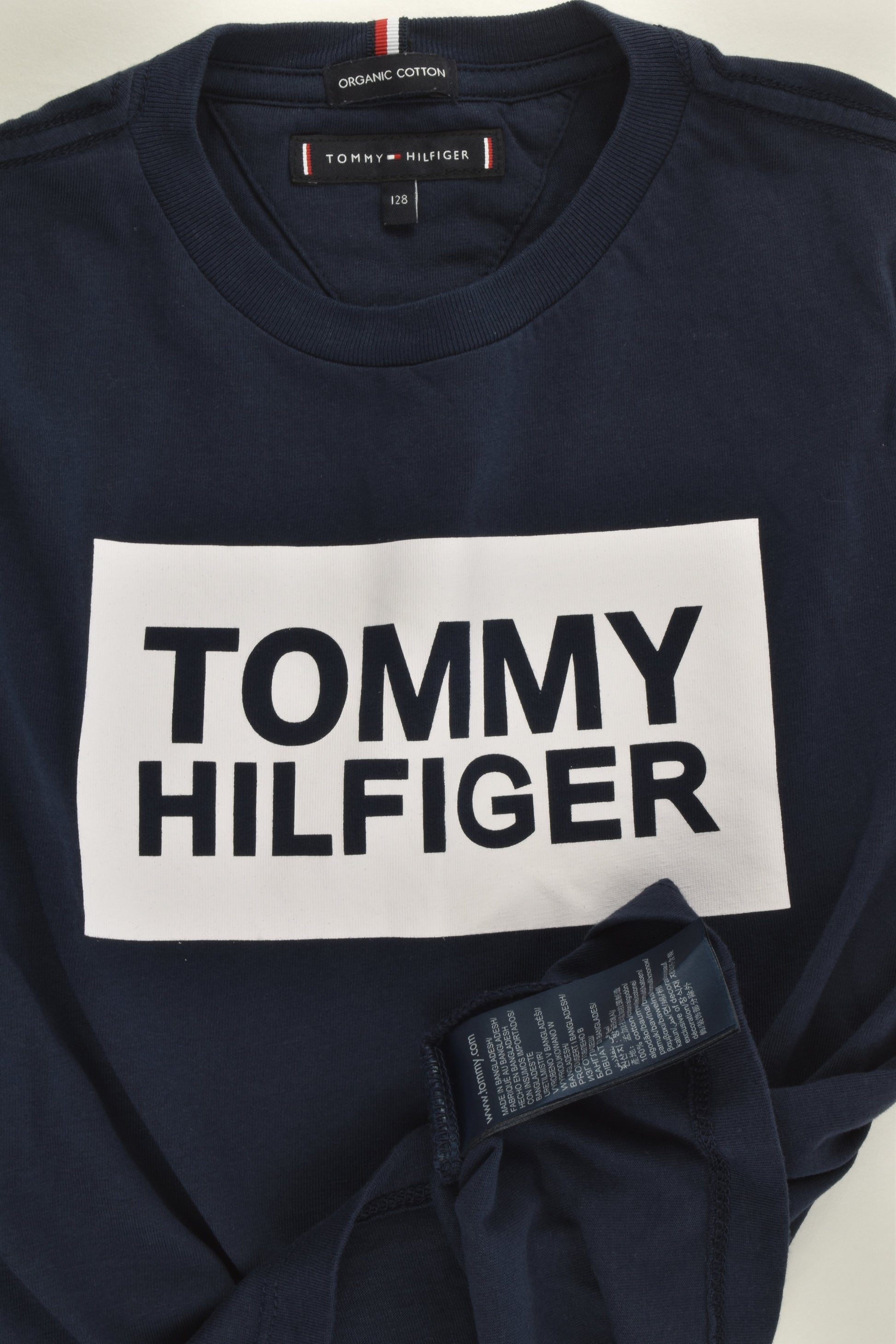 Tommy Hilfiger Size 8 (128 cm) Organic Cotton T-shirt