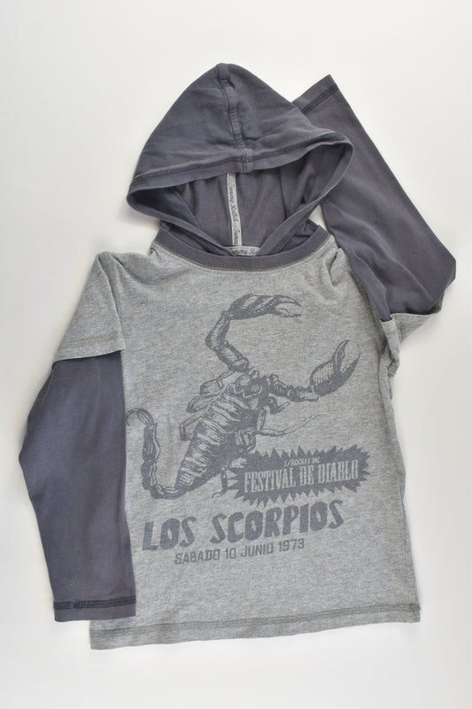 Tommy Rocket Size 4 'Los Scorpios' Hooded Top