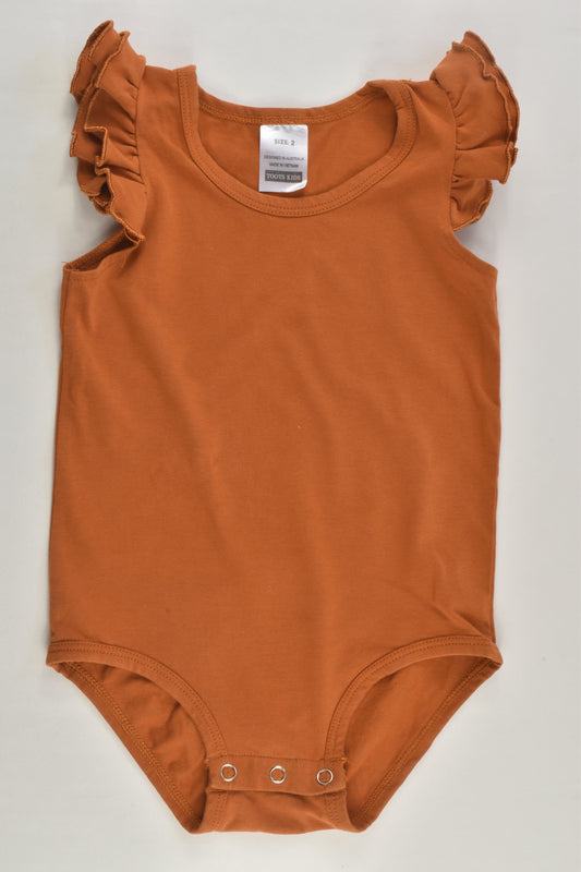 Toots Kids Size 1 Ruffle Bodysuit