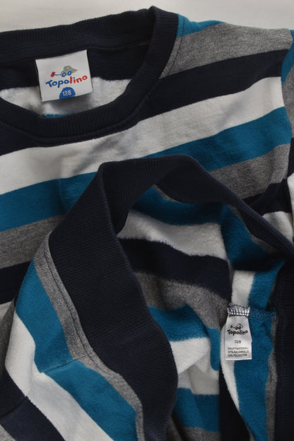 Topolino Size 7-8 (128 cm) Striped Sweater