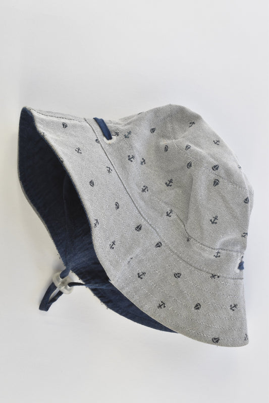 Toshi Size S (8 months to 2 years) Anchors and Sailboats Hat
