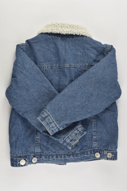 Trimax Size 4 Warm Sherpa Denim Jacket