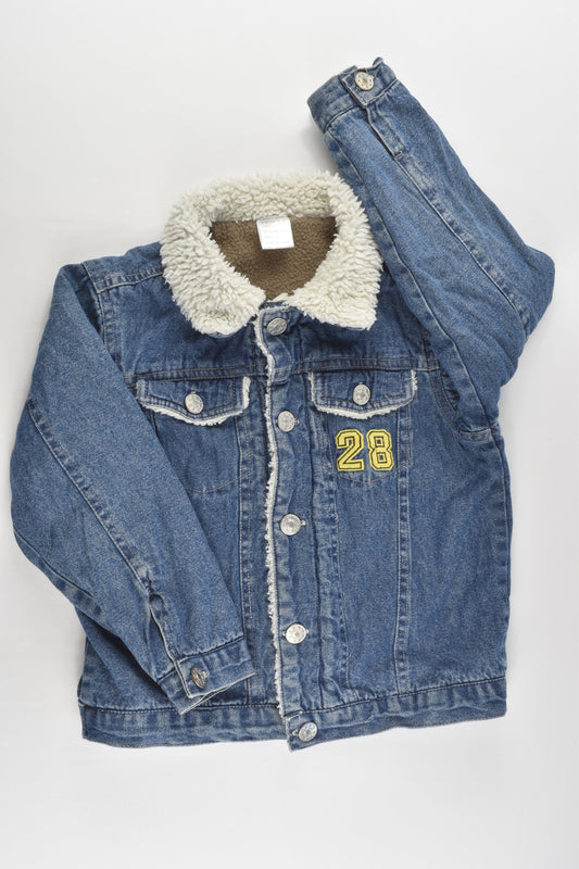 Trimax Size 4 Warm Sherpa Denim Jacket
