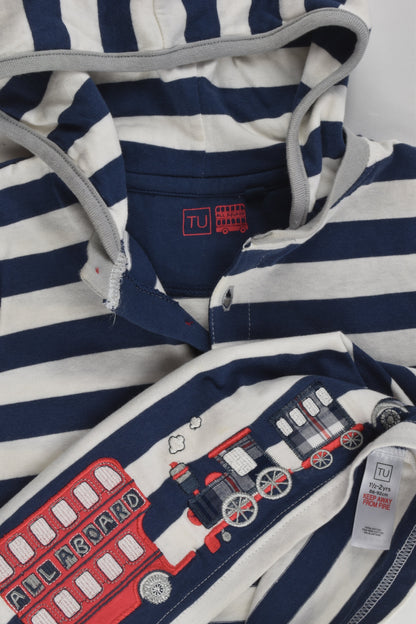 Tu Size 1-2 (86-92 cm) 'All Aboard' Hood T-shirt