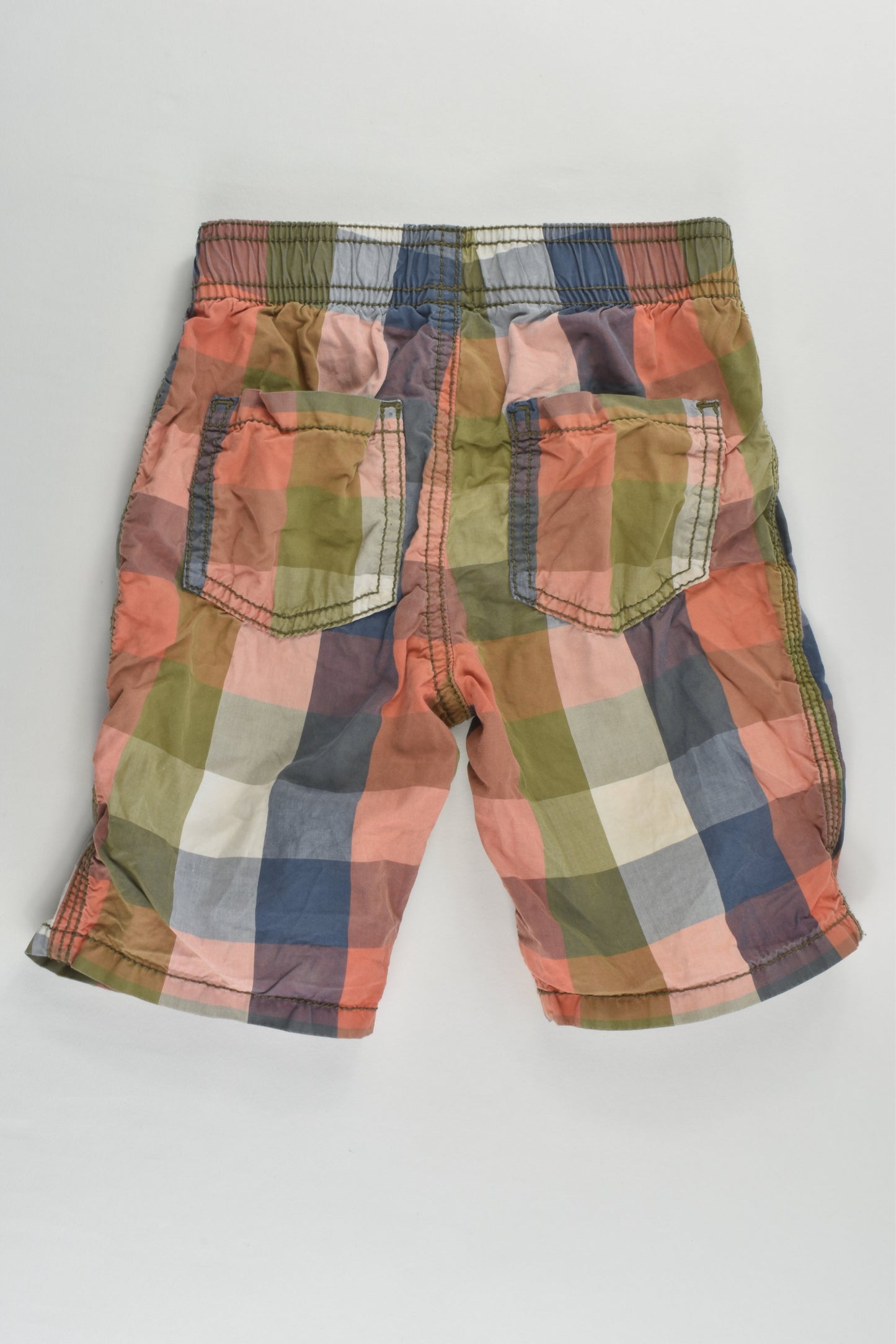 TU Size 2-3 (92-98 cm) Checked Lightweight Shorts