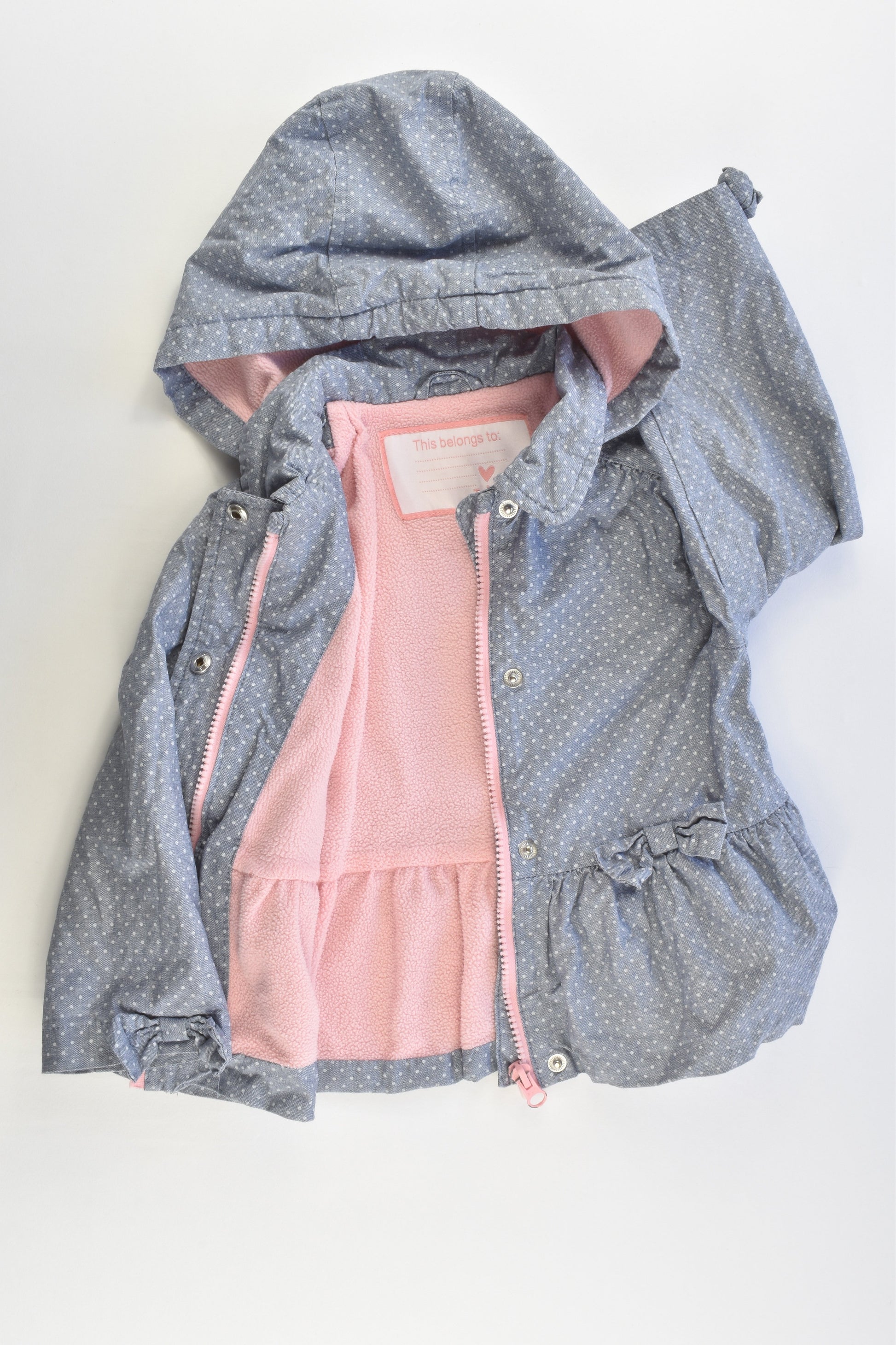 TU Size 2-3 (92-98 cm) Fleece Lined Raincoat