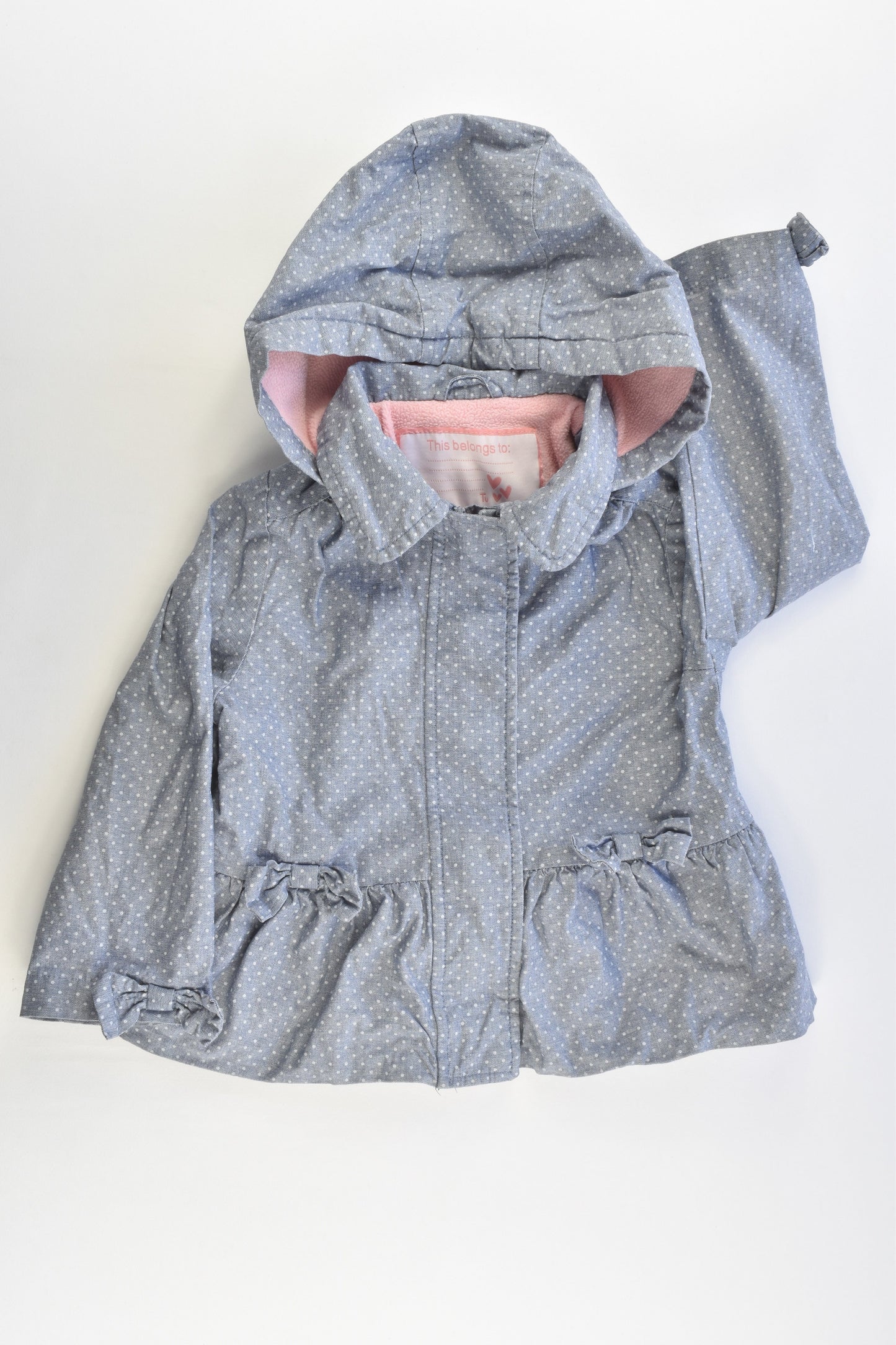 TU Size 2-3 (92-98 cm) Fleece Lined Raincoat