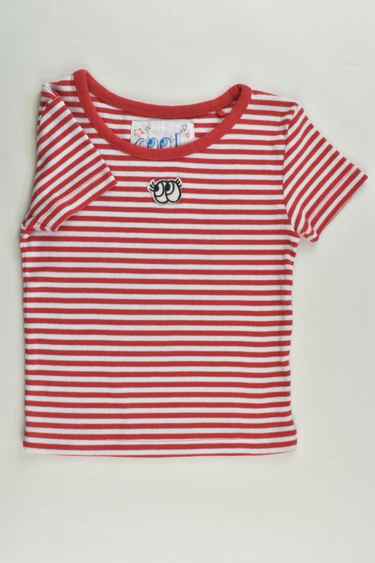 Tu Size 4-6 Striped Ribbed T-shirt