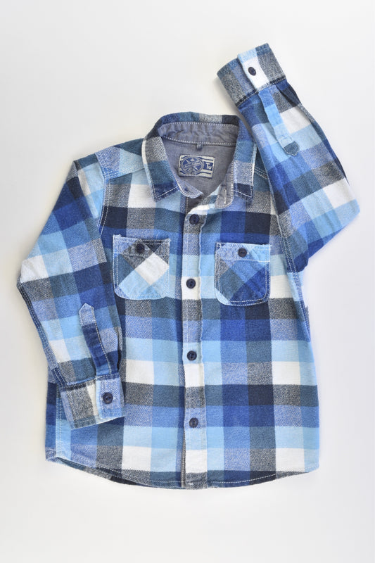 TU Size 5 (110 cm) Checked Casual Winter Shirt