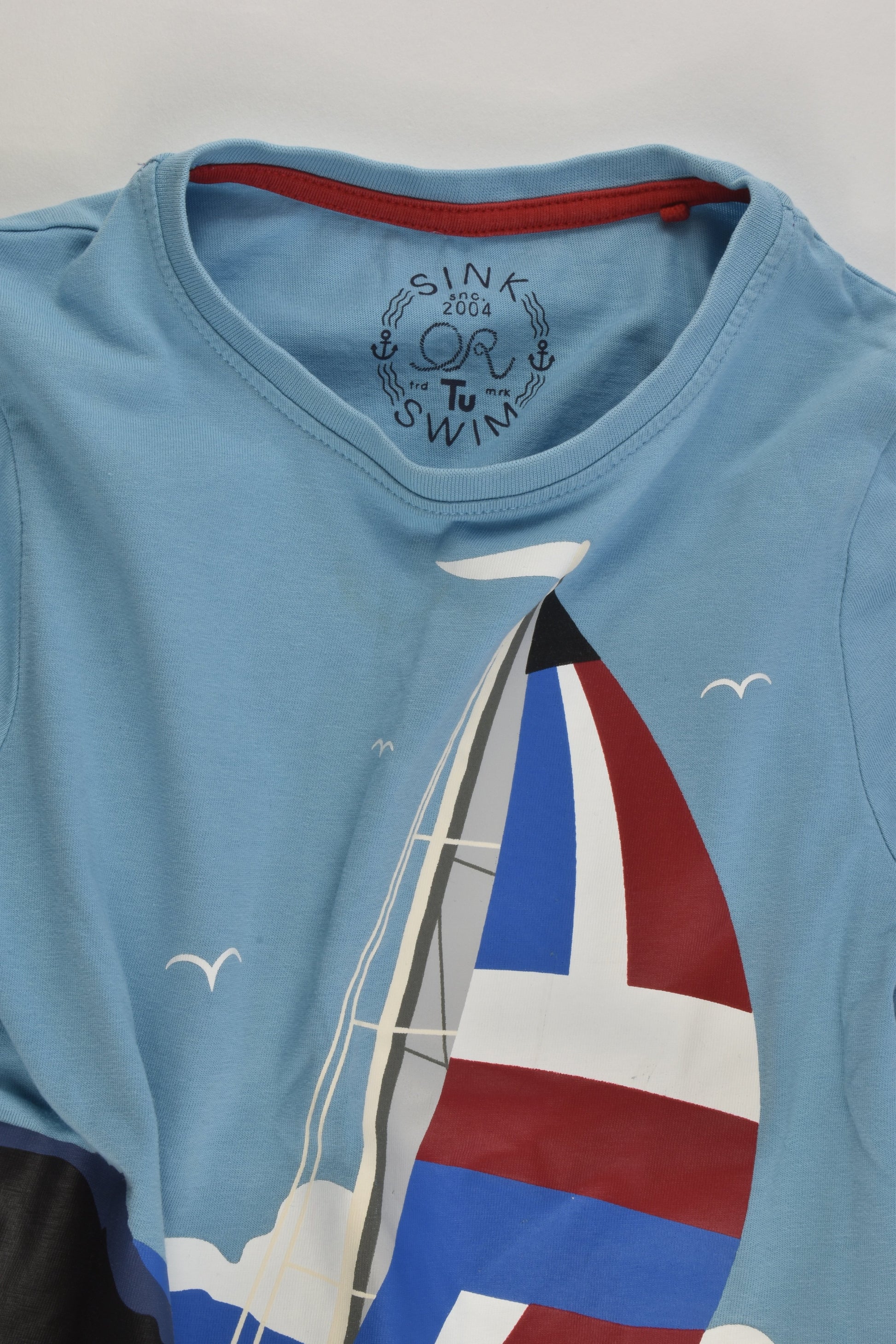 TU Size 5 (110 cm) Sailboat T-shirt